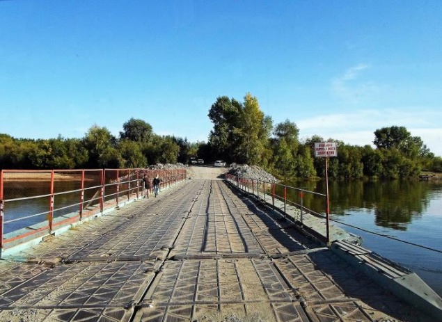 Движение по понтонному мосту будет перекрыто