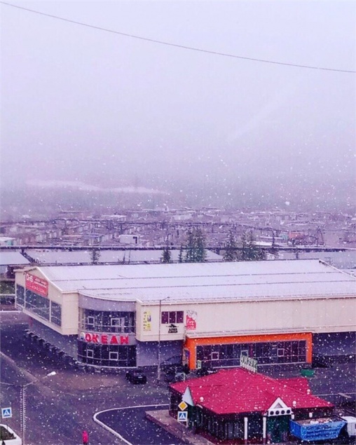 В Красноярском крае выпал июльский снег