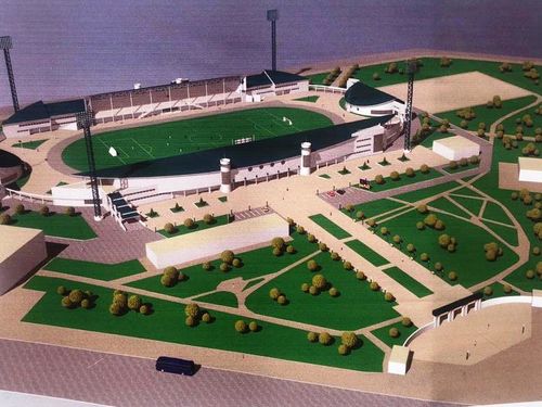 Глава Ачинска Илай Ахметов проверил темпы строительства нового спортивного зала борьбы