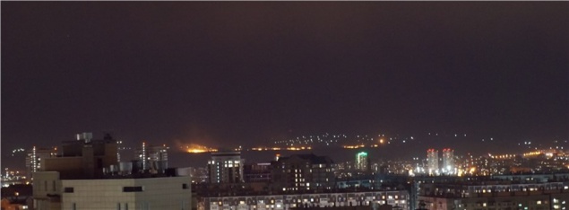 Красноярцев напугала полыхающая Лысая гора