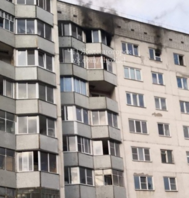 При пожаре в одной из многоэтажек погибла женщина в Железногорске