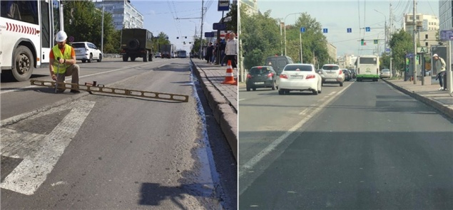 Красноярск стал первым в рейтинге худших дорог России из-за самой глубокой колеи