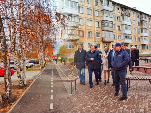 Готовность по благоустройству главной городской улицы Ачинска составляет 92%