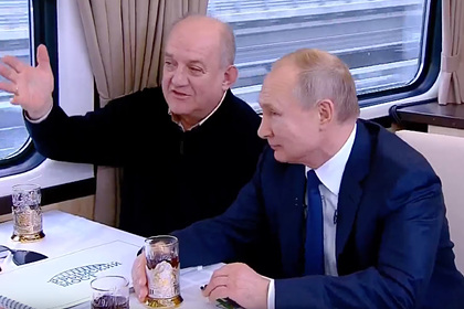 Путин открыл движение по железнодорожной части Крымского моста