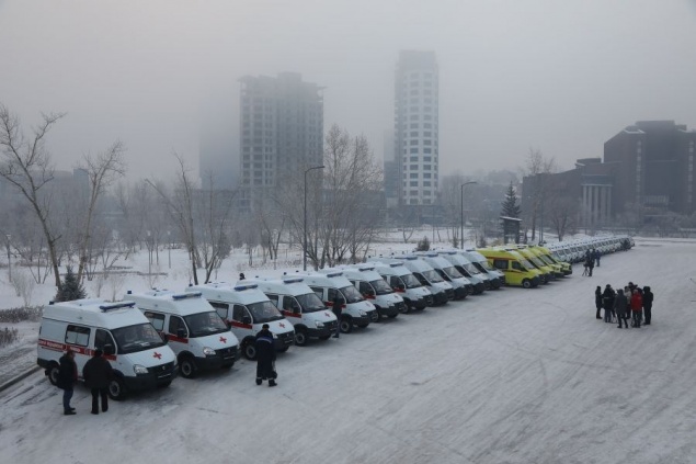 В территории Красноярского края отправились 34 машины скорой помощи