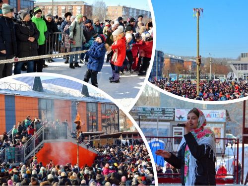 Более 5000 ачинцев вместе отпраздновали Масленицу
