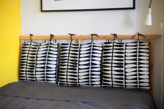 Подвесные подушки вместо спинки