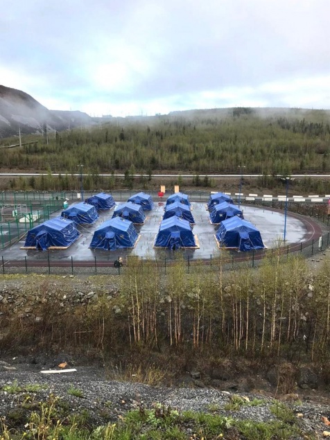 В вахтовом поселке Северо-Енисейского района завершается строительство полевого лагеря