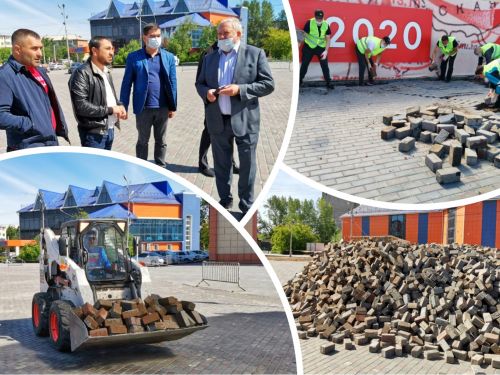 Заместитель Главы города Алексей Бердышев провел первый выездной штаб по благоустройству главной площади ДК