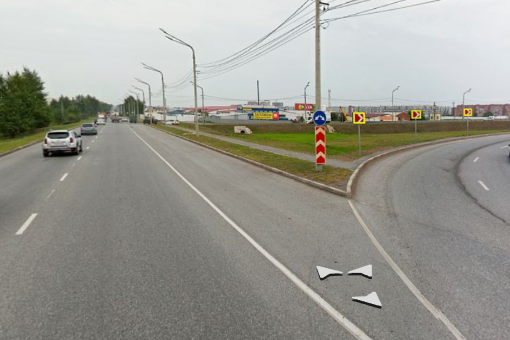 С сегодняшнего утра на развязке Северное шоссе — Авиаторов ограничили движение