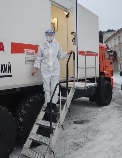 В Сосновоборск приехала мобильная поликлиника