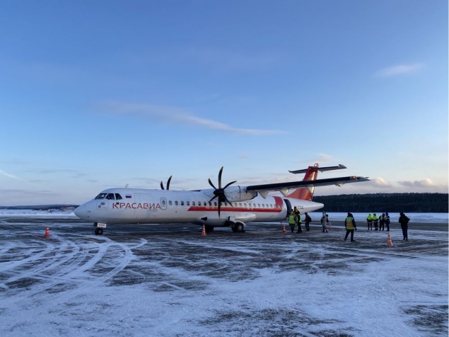 В Эвенкию начали летать новые самолеты АТР 72