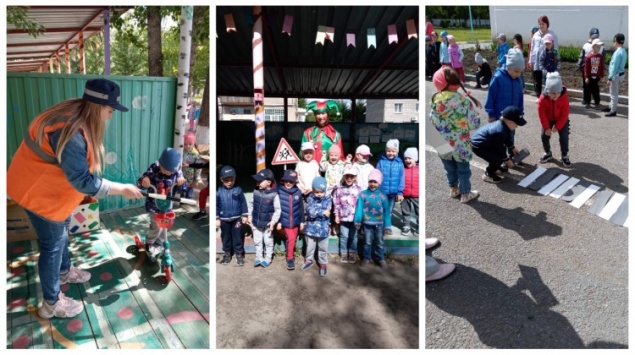 Маленькие ачинцы в игровой форме разучили ПДД