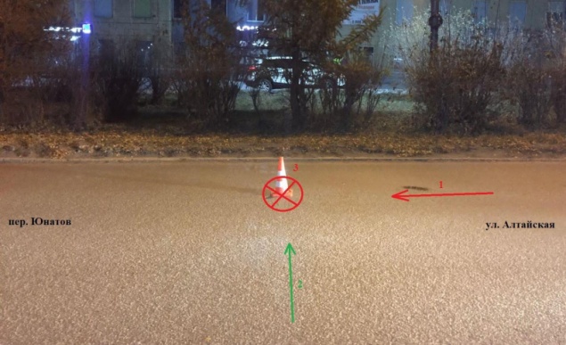 В Ачинске школьница по собственной неосторожности была травмирована автомобилем