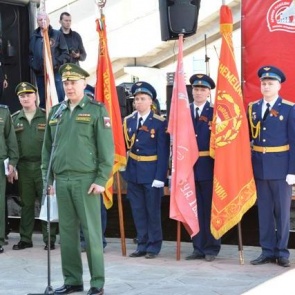 Агитпоезд «Армия Победы» остановился в Ачинске