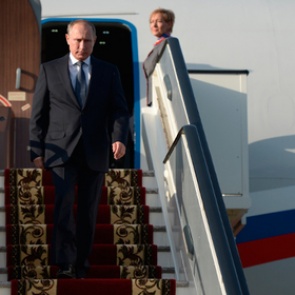 Путин прилетел в Бурятию