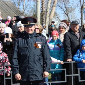 Стражи порядка обеспечили безопасность во время проведения мероприятий, посвященных празднованию Дня Победы