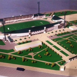 Глава Ачинска Илай Ахметов проверил темпы строительства нового спортивного зала борьбы