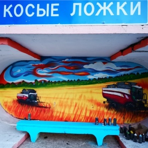 В Красноярском крае бывший десантник расписывает остановки и балконы