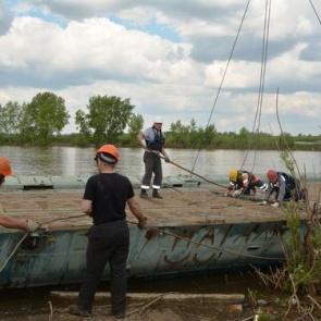Завтра, 17 октября понтонный мост через Чулым будет демонтирован