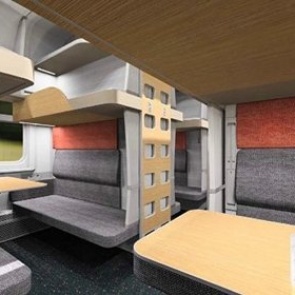Пассажирам показали облик капсульного плацкартного вагона