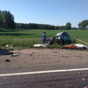 Грузовик смял «Тойоту» на трассе. Есть погибшие
