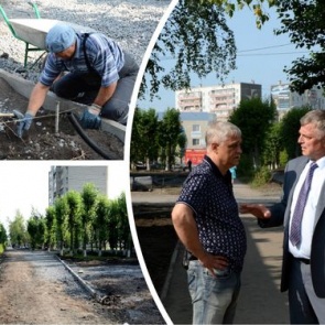 Депутатский контроль: председатель ачинского горсовета проверил темпы благоустройства ул. Кравченко