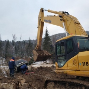 Металлический сейф нашли на месте прорыва дамбы