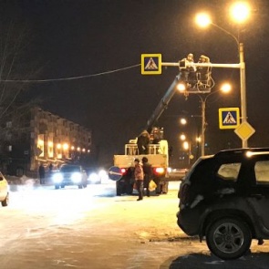 В Ачинске пешеходные переходы к социальным объектам оборудуют по новым стандартам