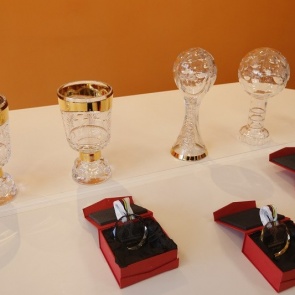 В Красноярске показали награды для победителей Кубка мира по лыжной акробатике