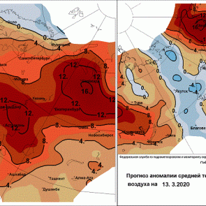Циклоны несут в Красноярск резкое потепление. Температура намного будет превышать мартовскую норму