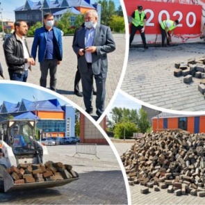 Заместитель Главы города Алексей Бердышев провел первый выездной штаб по благоустройству главной площади ДК