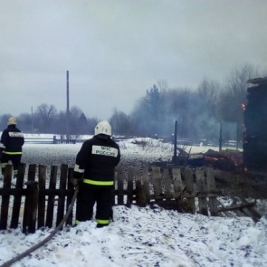 В Енисейском районе добровольцы и дети спасли деревню от пожара