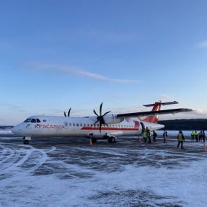 В Эвенкию начали летать новые самолеты АТР 72