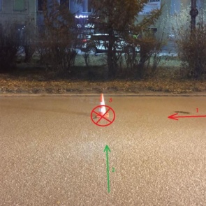 В Ачинске школьница по собственной неосторожности была травмирована автомобилем