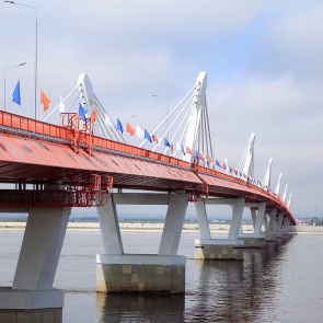 В Благовещенске открыли первый автомобильный мост между Россией и Китаем