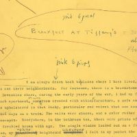 Рукопись романа «Завтрак у Тиффани» выставили на аукцион