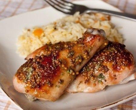 Курица в медово-горчичном маринаде