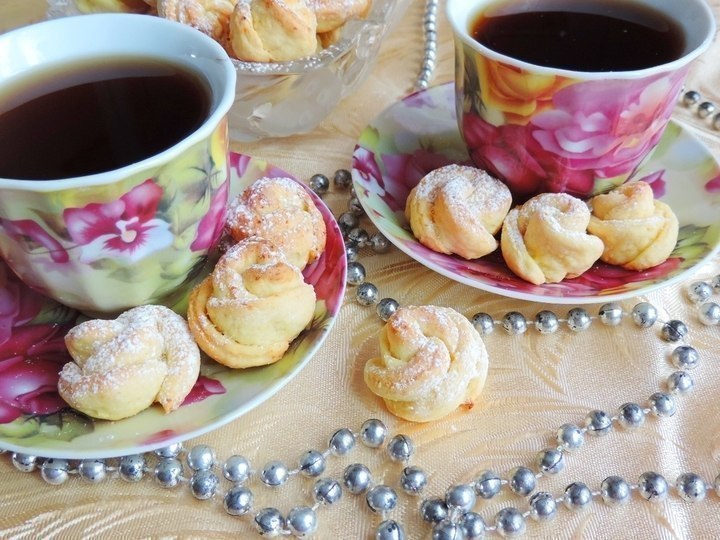 Творожное печенье «Чайная роза»