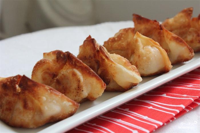 Постные пельмени с капустой