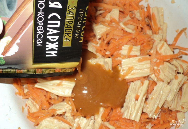 Салат из спаржи по-корейски