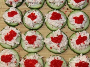 Канапе с крабовым мясом