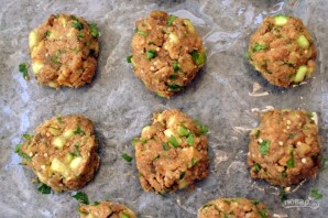 Котлеты из кабачков и баклажанов