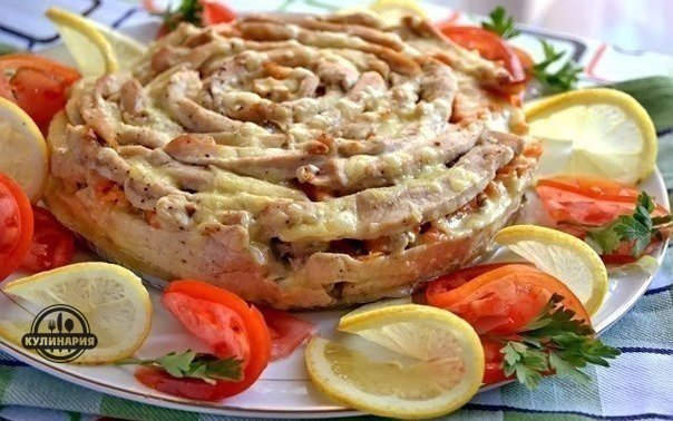 МЯСНОЙ ПИРОГ "ЧАЙНАЯ РОЗА"