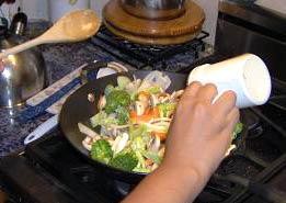 Овощи с говядиной в меду