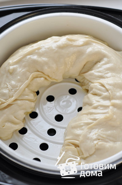 Ханум (паровой рулет с картофелем)