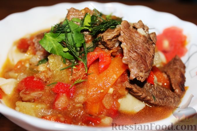 Лагман из говядины