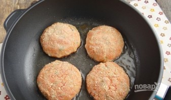 Рыбные котлеты с плавленым сыром