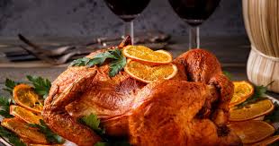 Kypица, запеченная с имбиpeм и апельсиnaми