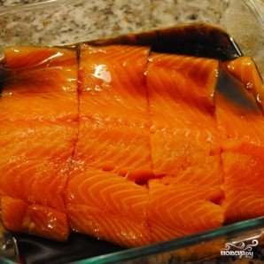 Семга в вине